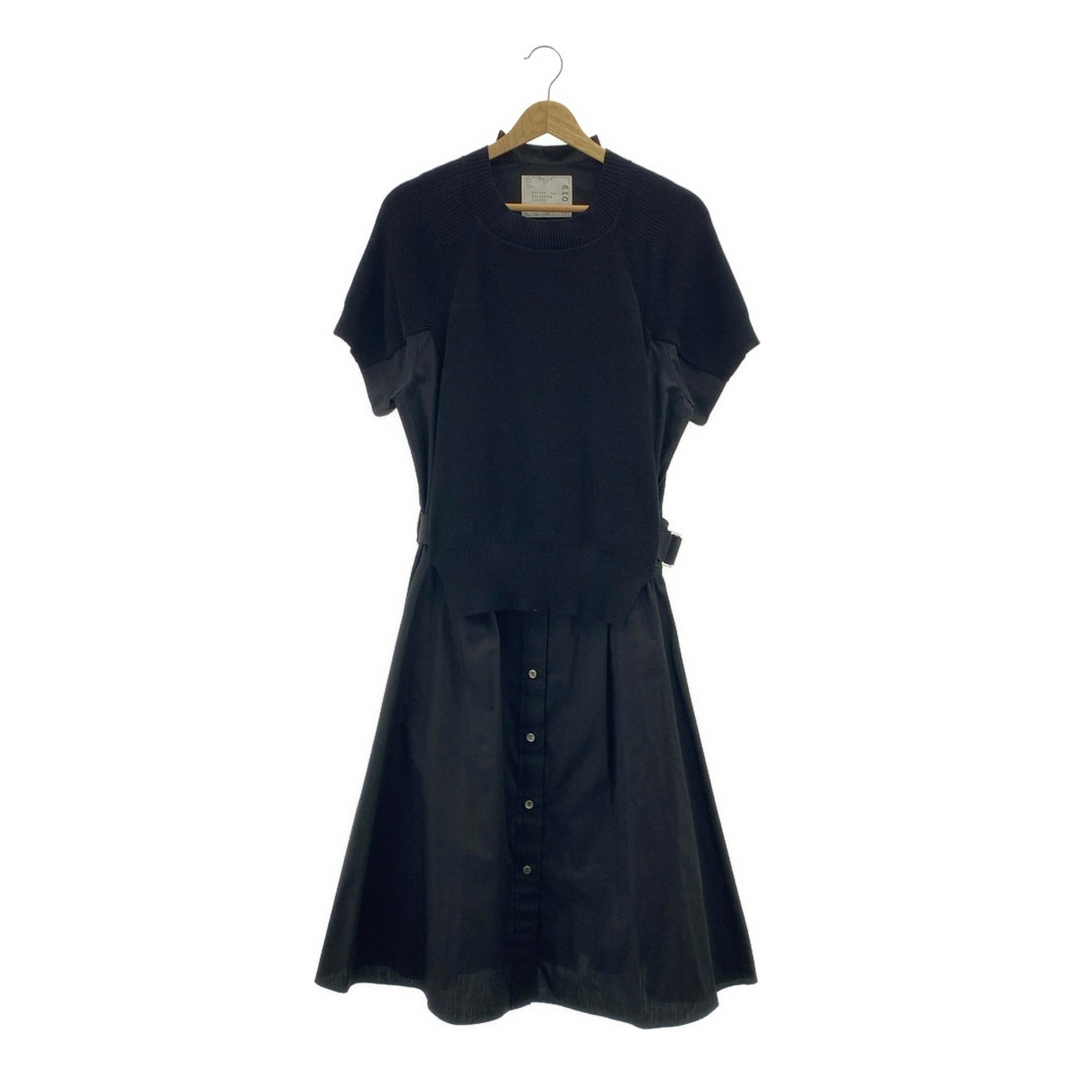 sacai | 棉質針織洋裝 | 混紡針織繫帶洋裝 | 3號 | 女款