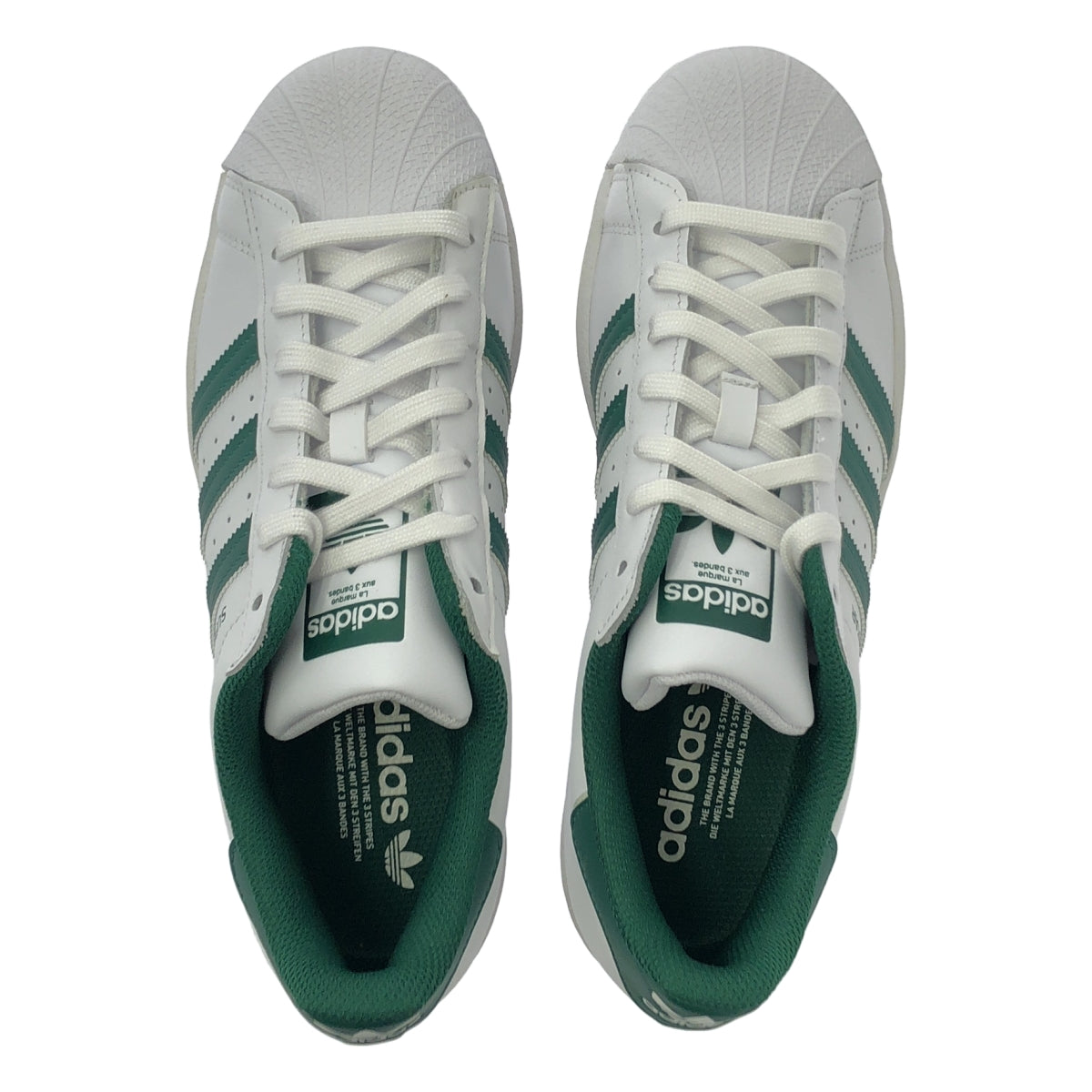 【美品】  adidas / アディダス | SUPERSTAR スーパースター / ローカットスニーカー / GZ3742 | 25.5 | ホワイト/グリーン | メンズ