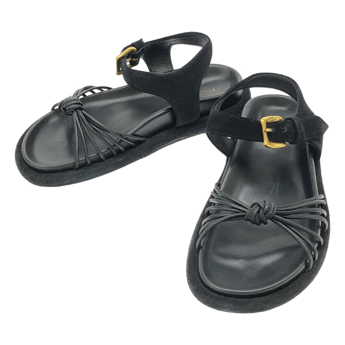 J&amp;M DAVIDSON / 제이앤엠 데이비슨 | STRAPPY KNOTTED SANDAL 스트랩피 매듭 샌들 | 37 | 블랙 |