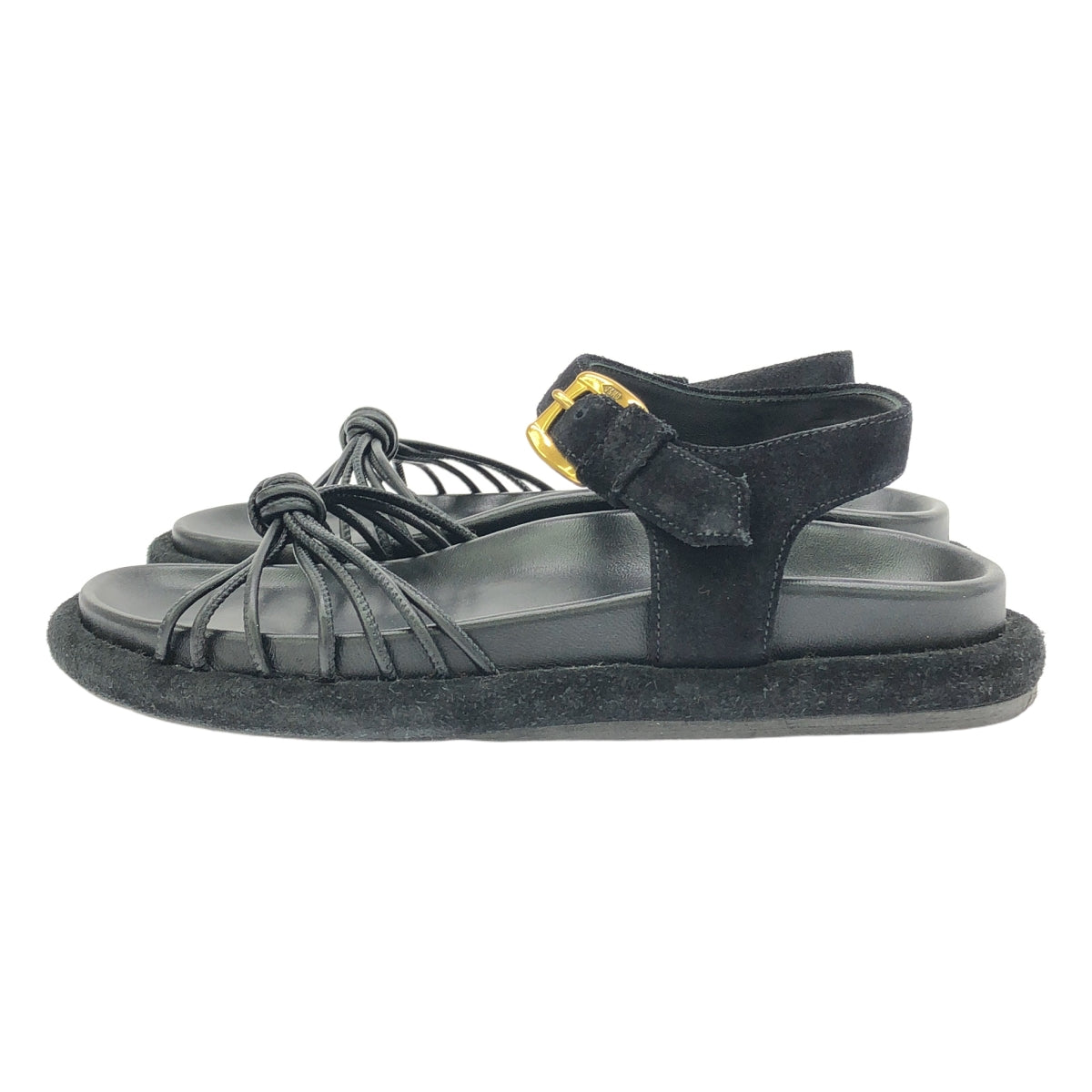 J&M DAVIDSON / ジェイアンドエムデヴィッドソン | STRAPPY KNOTTED SANDAL ストラッピー ノット サンダル | 37 | ブラック | メンズ