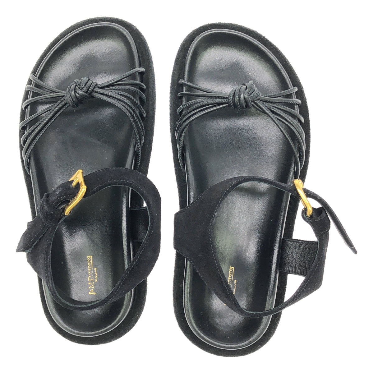 J&M DAVIDSON / ジェイアンドエムデヴィッドソン | STRAPPY KNOTTED SANDAL ストラッピー ノット サンダル | 37 | ブラック | メンズ