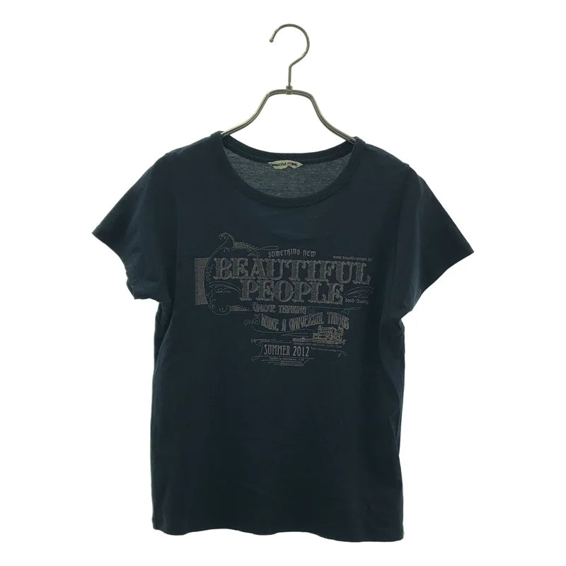 beautiful people / ビューティフルピープル | ロゴ プリント Tシャツ カットソー | 130 | レディース