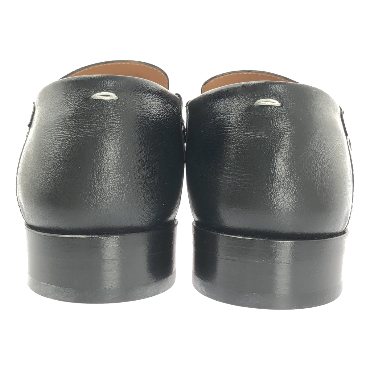 【新品】  Maison Margiela / メゾンマルジェラ | camden ステッチ レザー ローファー スリッポン | 37 1/2 | ブラック | レディース