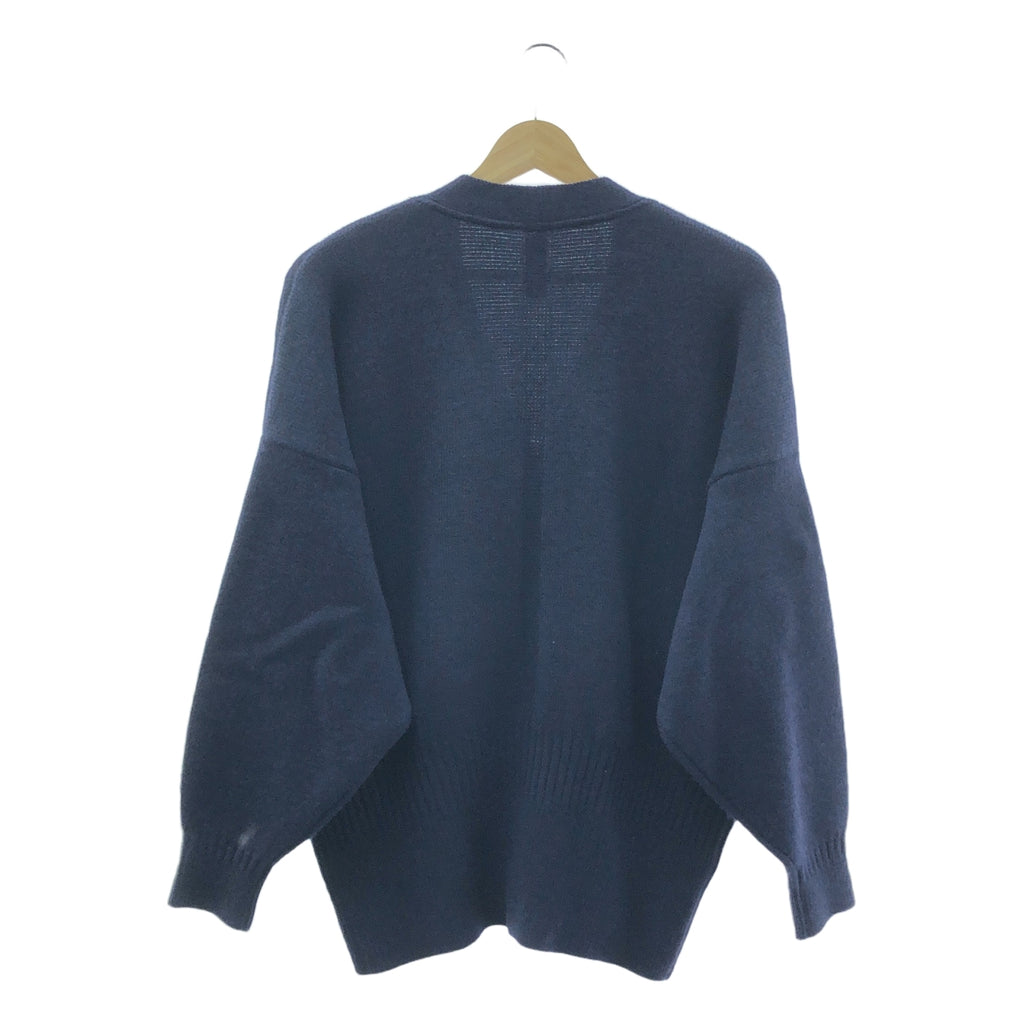 【美品】  CFCL / シーエフシーエル | WOOL MILAN CARDIGAN / ウール ニット カーディガン | 3 | Navy | レディース