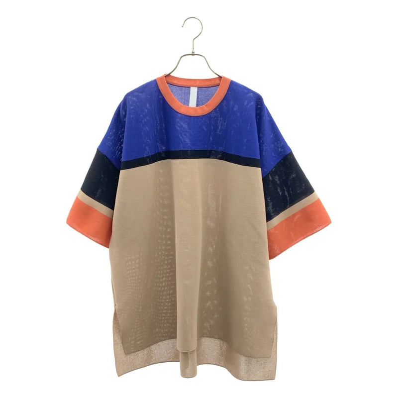 CFCL / シーエフシーエル | TC GARTER SHORT SLEEVE TEE SHIRT / オーバーシルエット スリット Tシャツ カットソー | F | メンズ