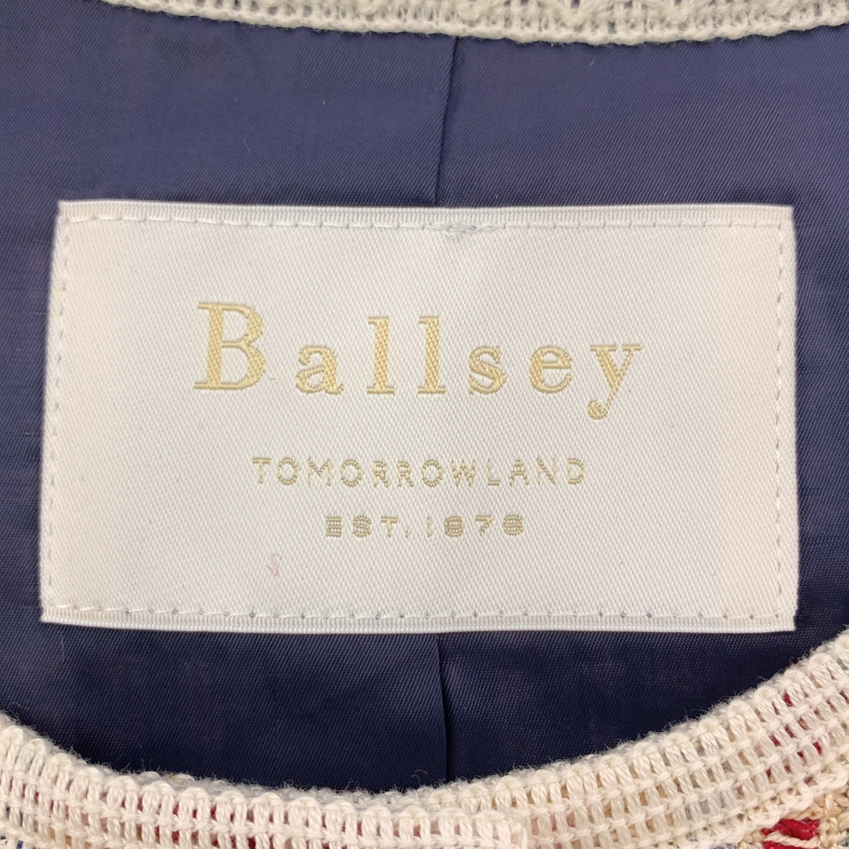 Tomorrowland BALLSEY / 투모로랜드 볼지 | 2025SS | 모자이크 트위드 쇼트 크루 재킷 | 36 |