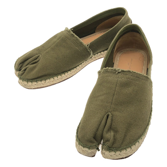 Maison Margiela | ESPADRILLES TABI | Tabi Espadrilles Leather Switching Canvas Shoes Tabi | Size 39 | Men's