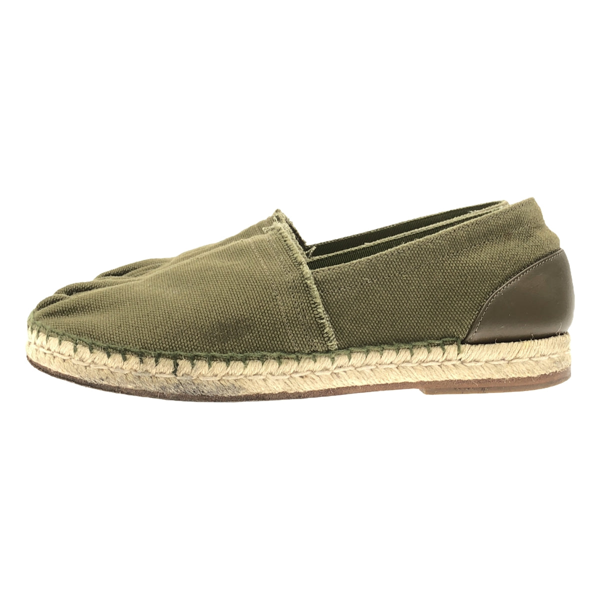 Maison Margiela / 메종 마르젤라 | ESPADRILLES TABI / 타비 에스파드리유 가죽 전환 캔버스 신발 버선 | 39 | 남성