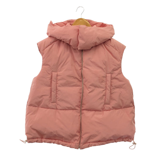 BLAMINK | Polyester hooded down vest | 36 | Pink | Women's