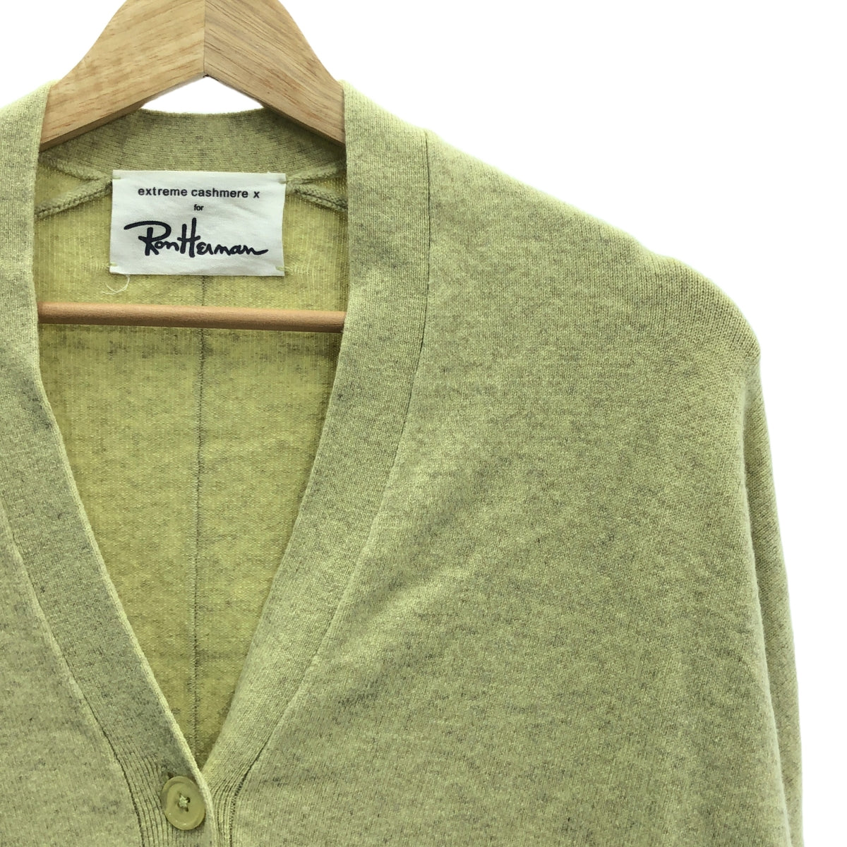 extreme cashmere / エクストリームカシミヤ | × Ron Herman / ロンハーマン スリット オーバー ニット カーディガン |