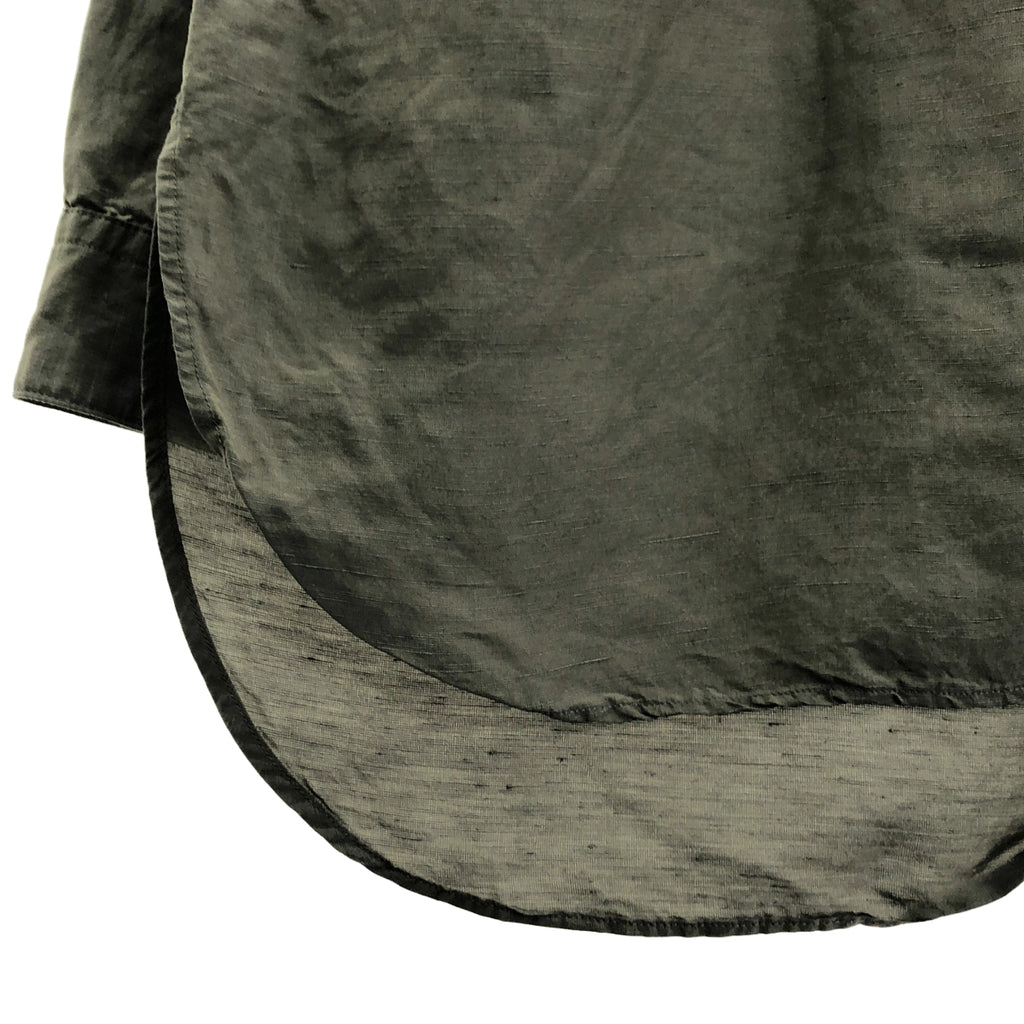 marka / マーカ | 2022SS | BAND COLLAR SHIRT P.O CUPRO LINEN COTTON CLOTH コットン リネン バンドカラーシャツ | 2 | メンズ