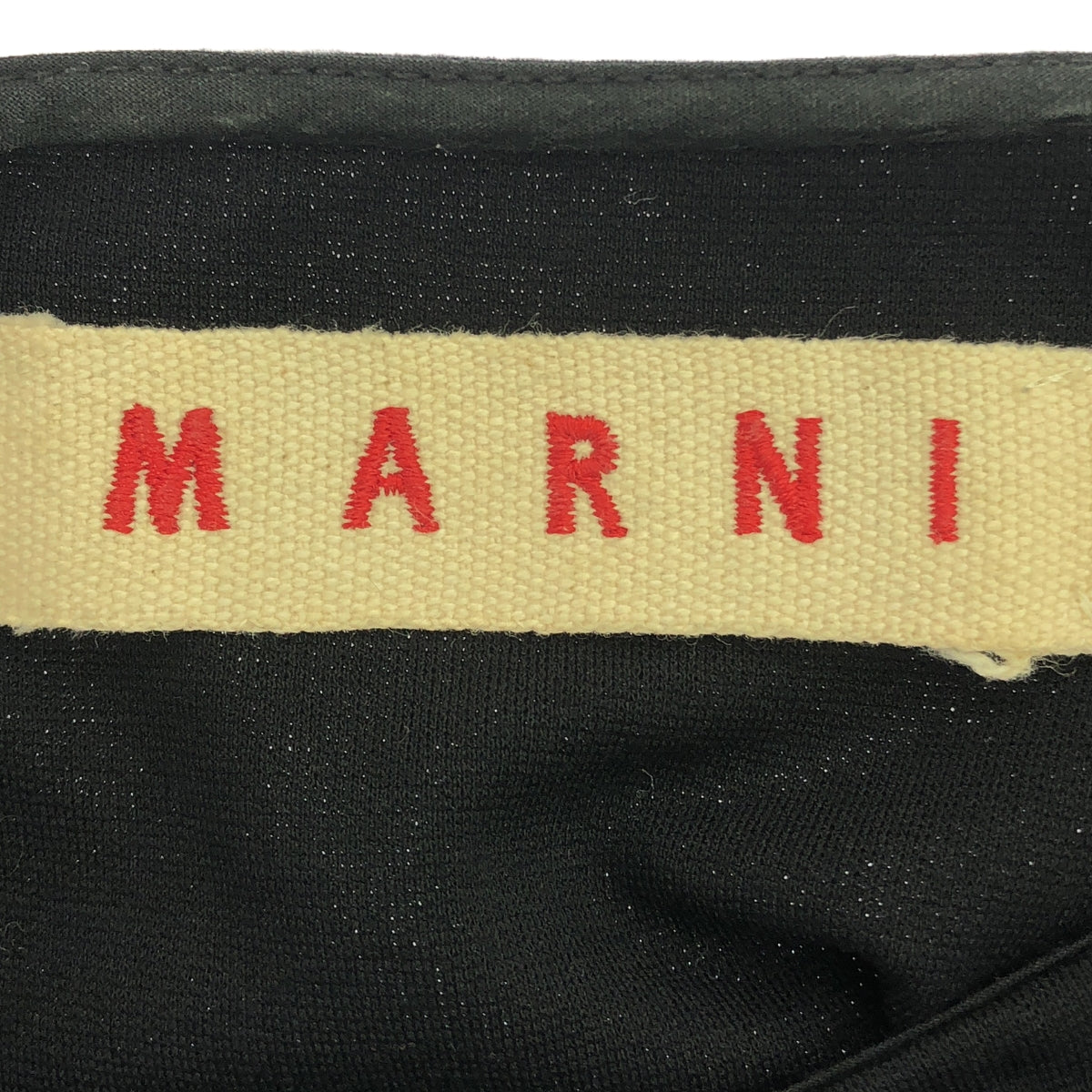 MARNI / 마르니 | 웨스트 개더 원피스 | 40 | 블랙 | 여성