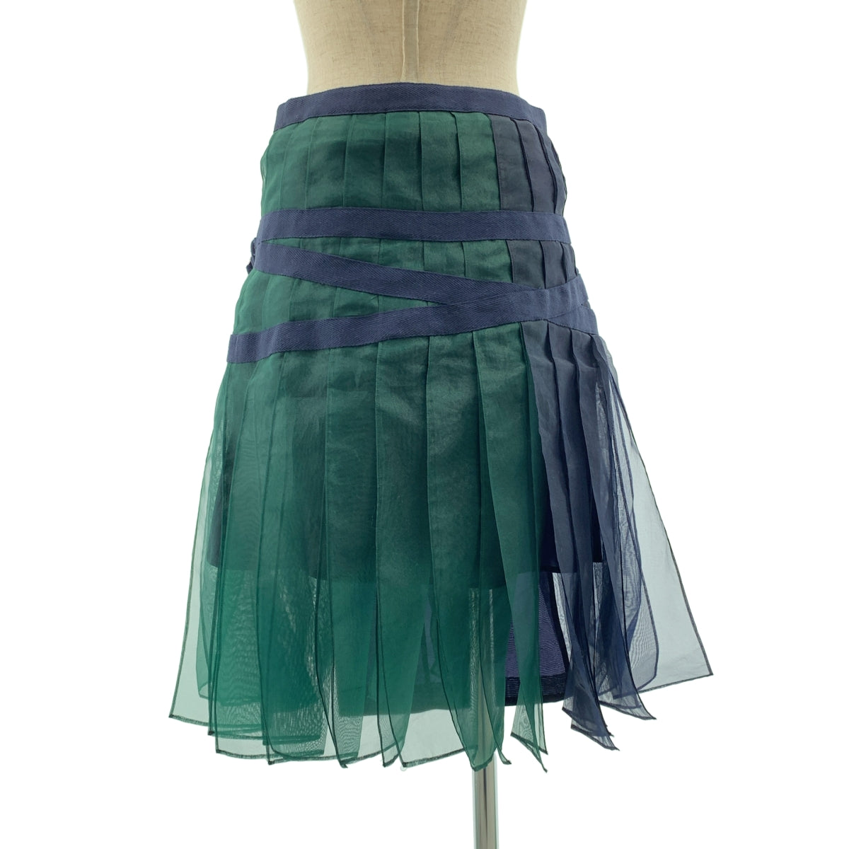 sacai | 不對稱調整歐根紗褶襉半身裙 | 1 |