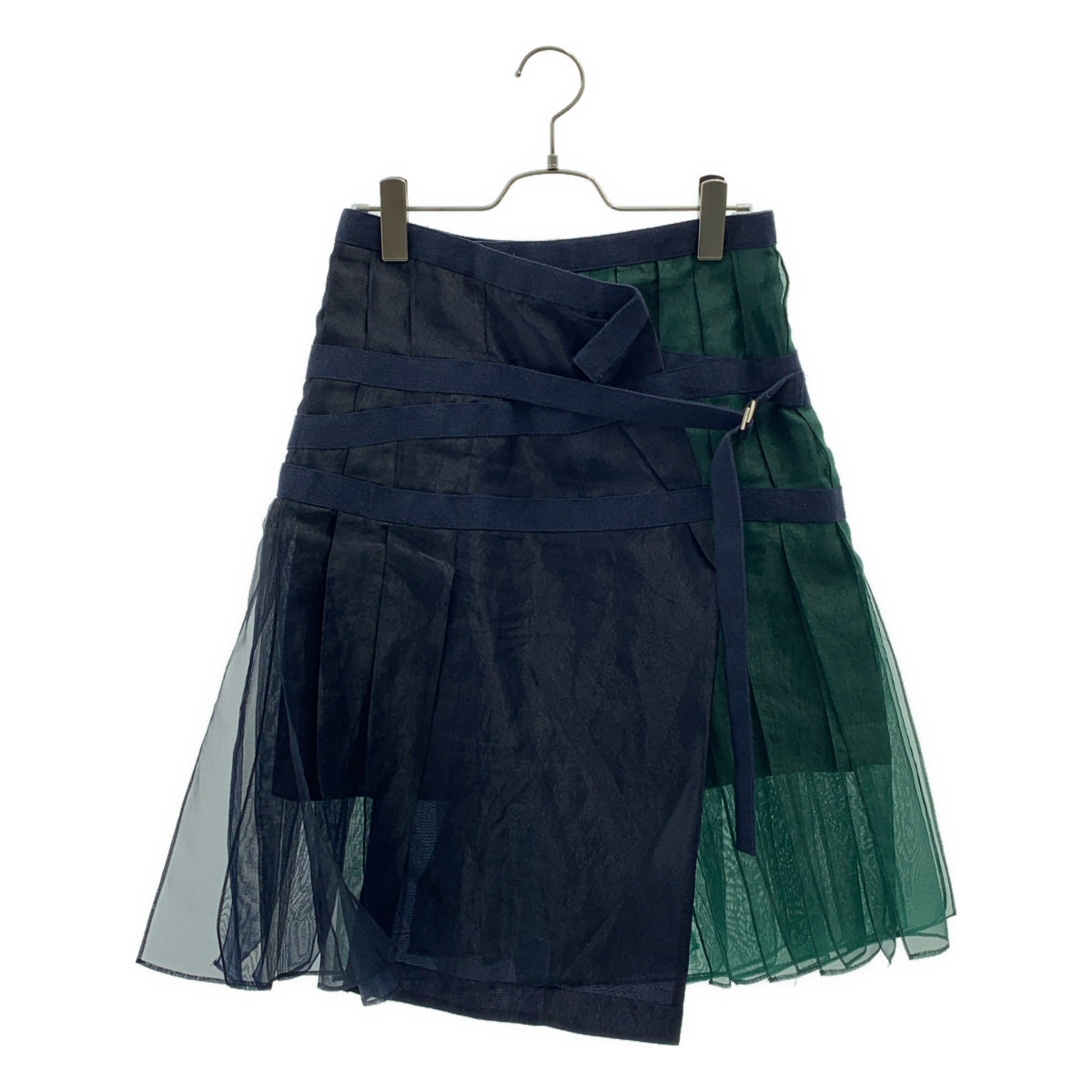 sacai | 不對稱調整歐根紗褶襉半身裙 | 1 |