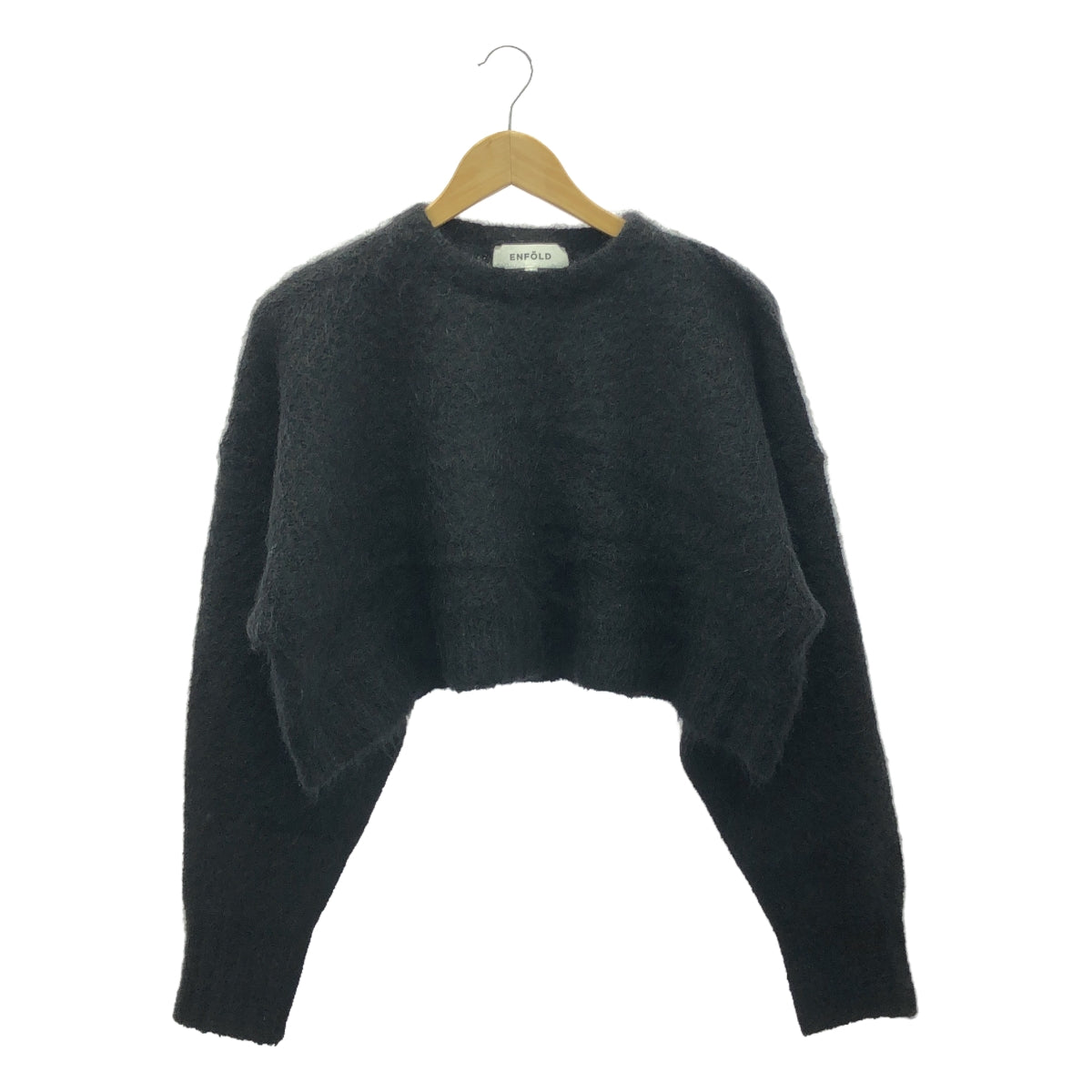 ENFOLD / エンフォルド | CROPPED PULLOVER クロップドニット | 38 | レディース