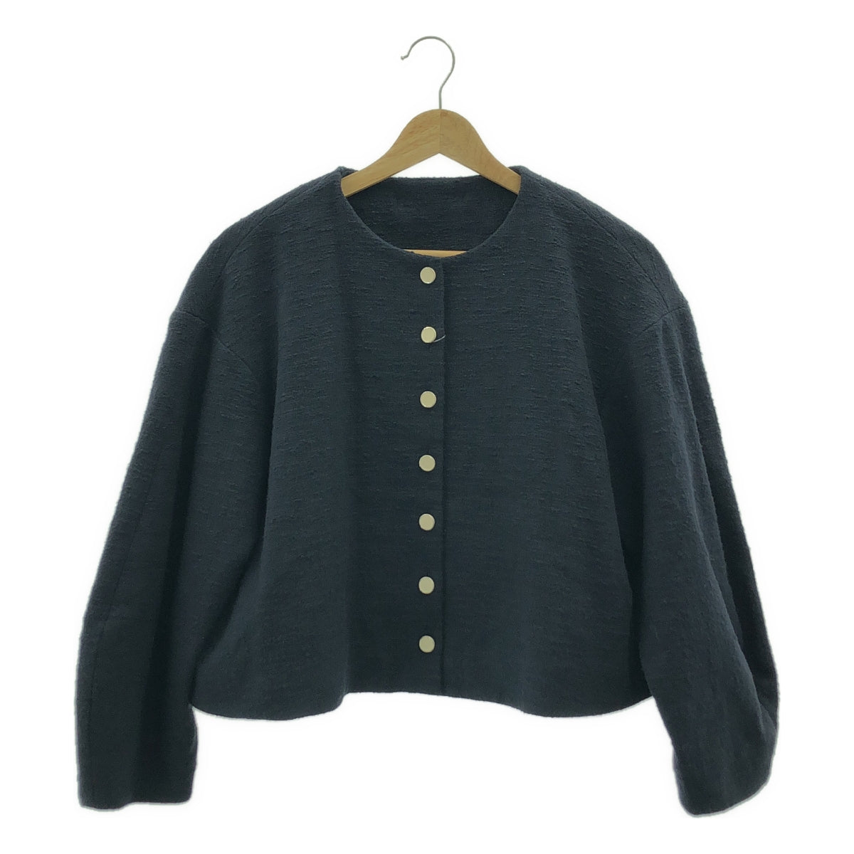 aLORS / アロー | constance コットン ノーカラー ジャケット | S-M | レディース