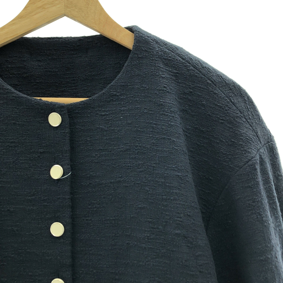 aLORS / アロー | constance コットン ノーカラー ジャケット | S-M | レディース