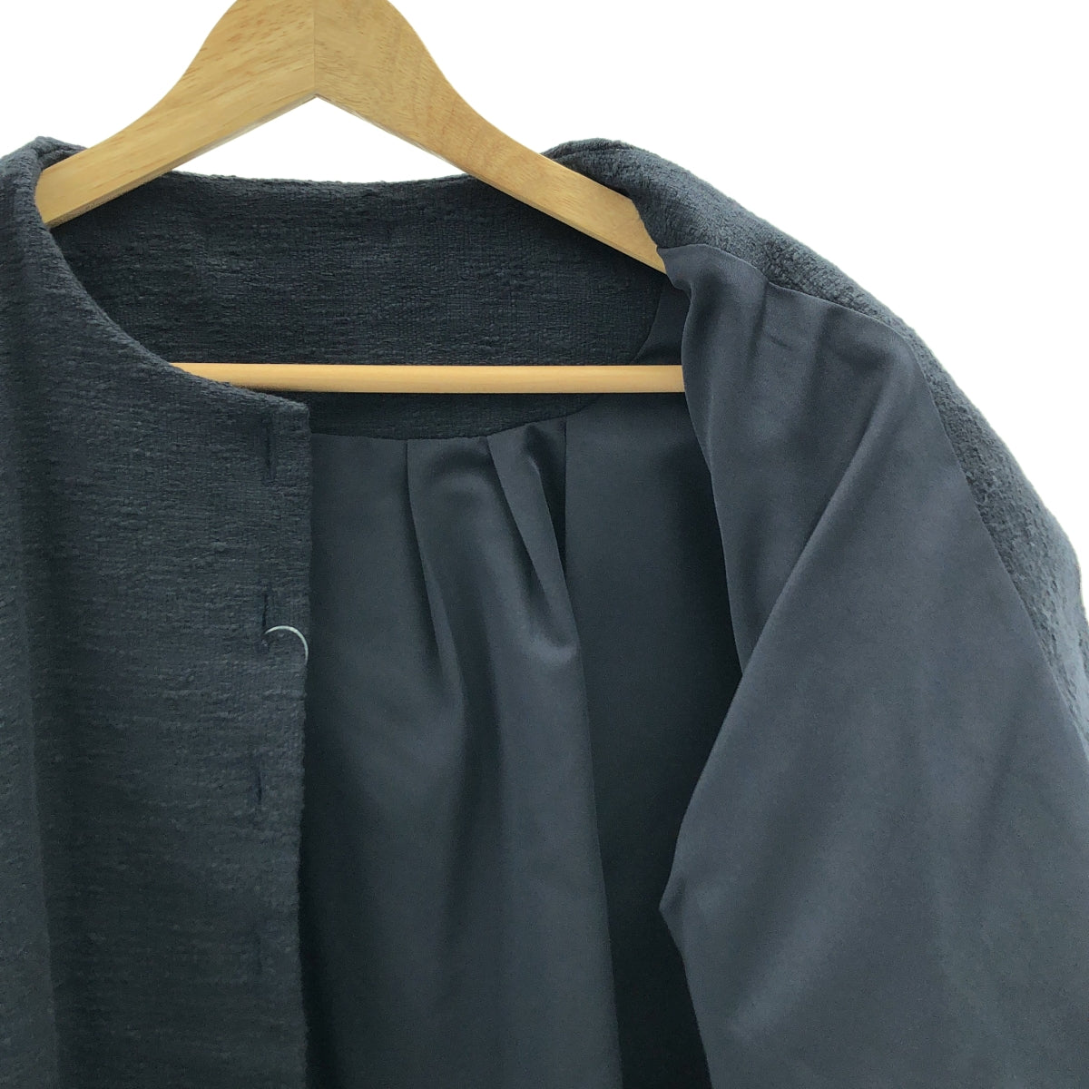 aLORS / アロー | constance コットン ノーカラー ジャケット | S-M | レディース