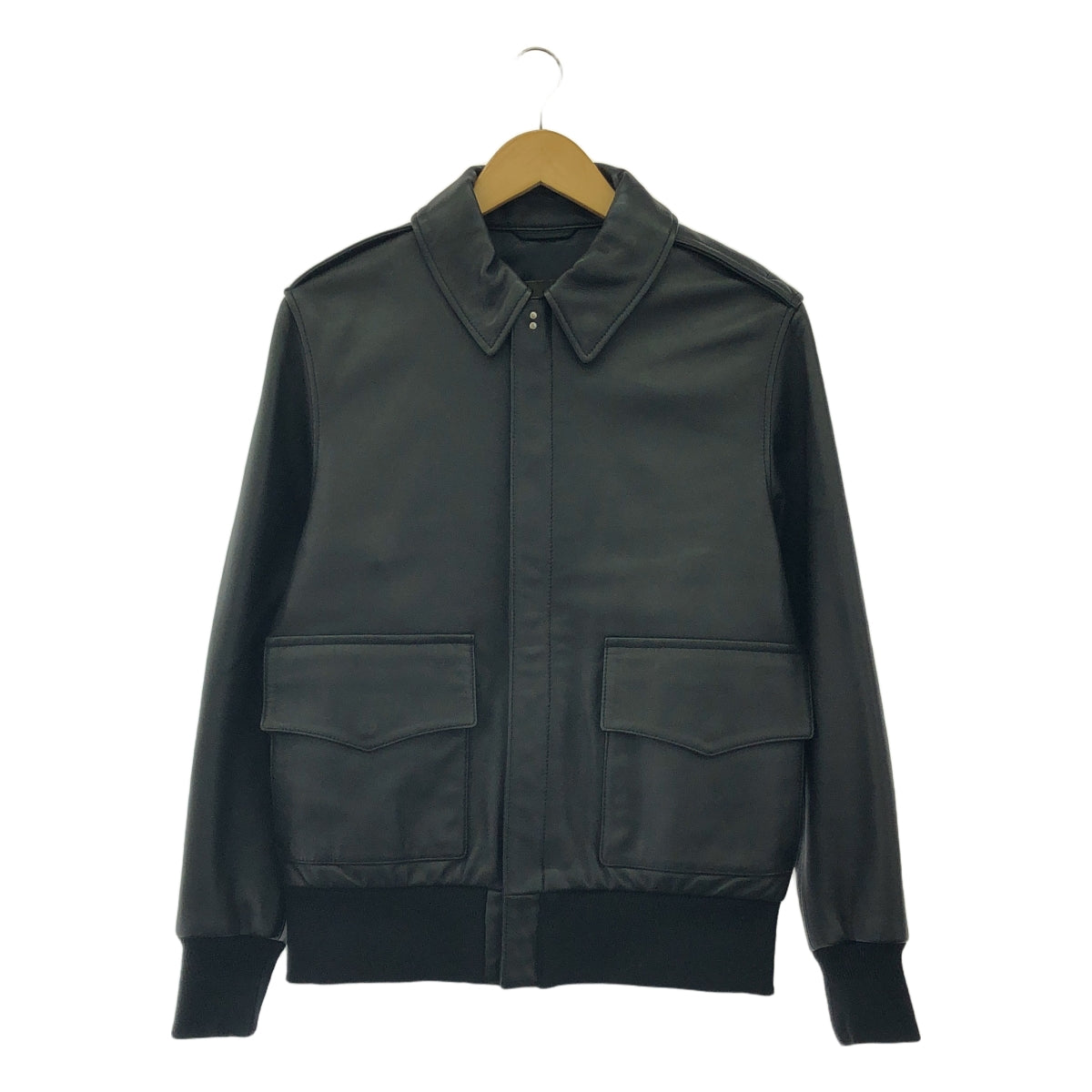 【美品】  MACKINTOSH LONDON / マッキントッシュロンドン | A-2 flight jacket ラムレザー フライトジャケット | 38 | ブラック | メンズ