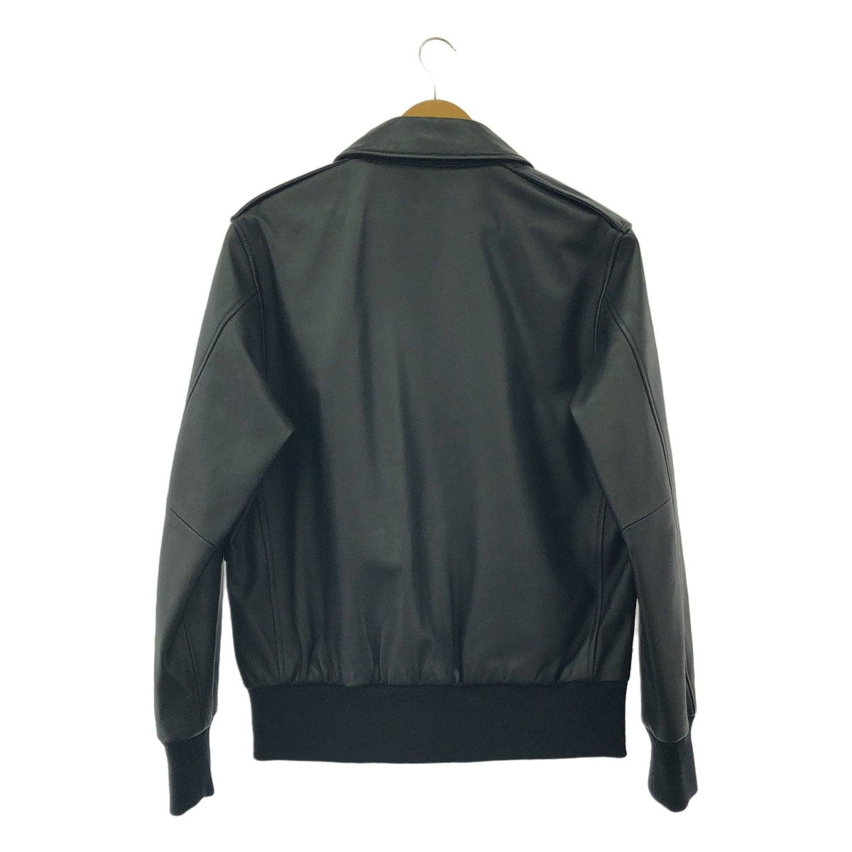 【美品】  MACKINTOSH LONDON / マッキントッシュロンドン | A-2 flight jacket ラムレザー フライトジャケット | 38 | ブラック | メンズ