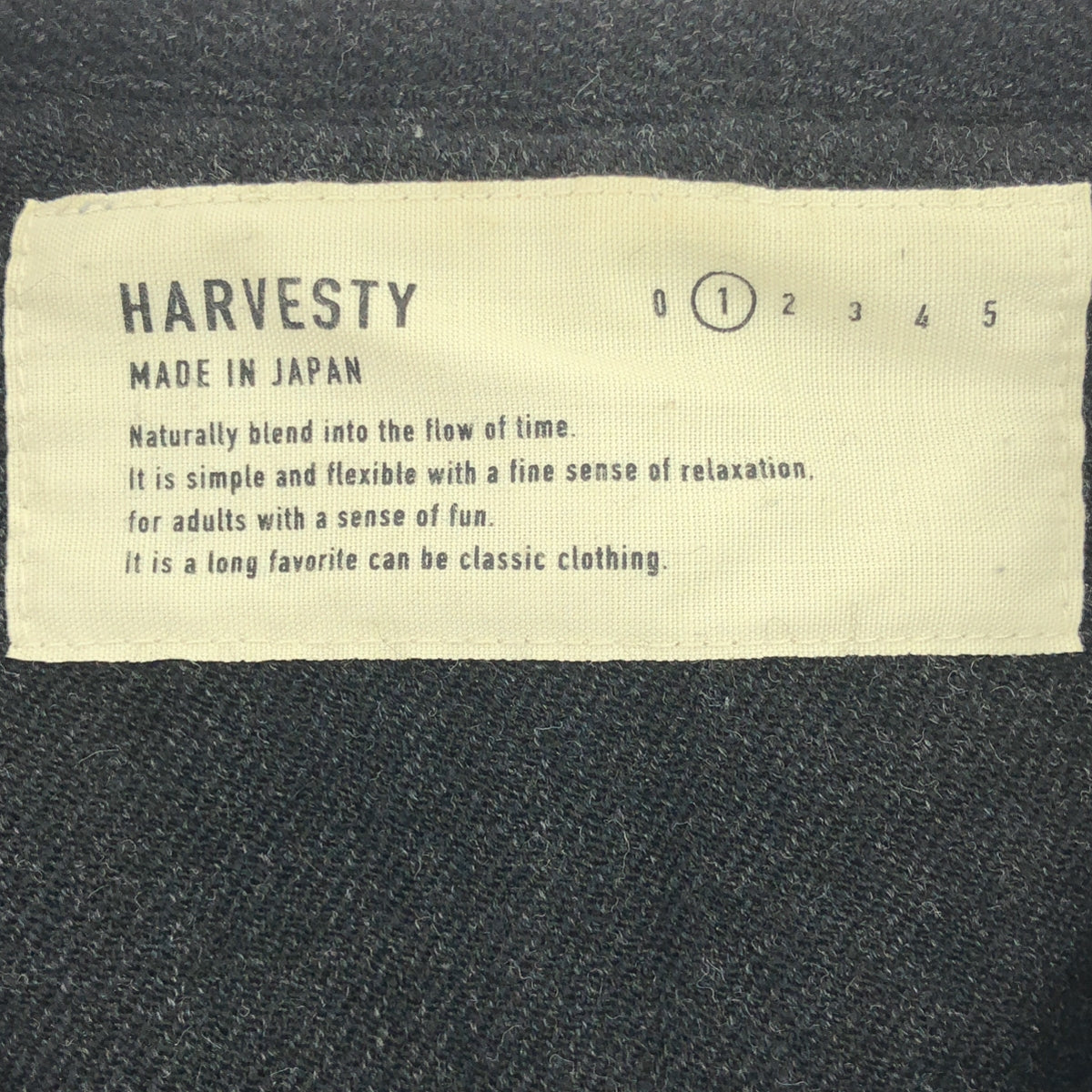 HARVESTY / ハーベスティ | ウール ナイロン ノーカラー ジャケット | 1 | グレー | レディース