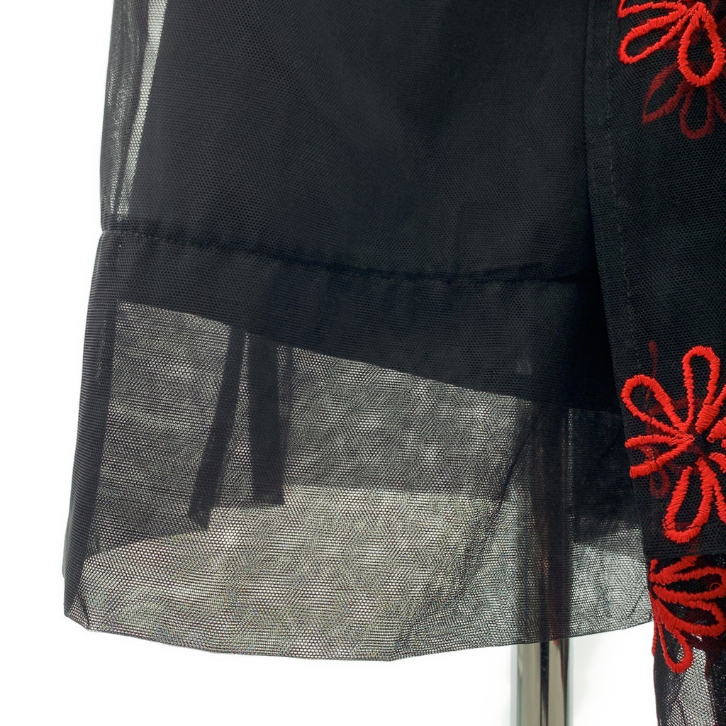 Simone Rocha | 刺繡不對稱薄紗半身裙 / 有襯裡 | 4碼 | 女裝