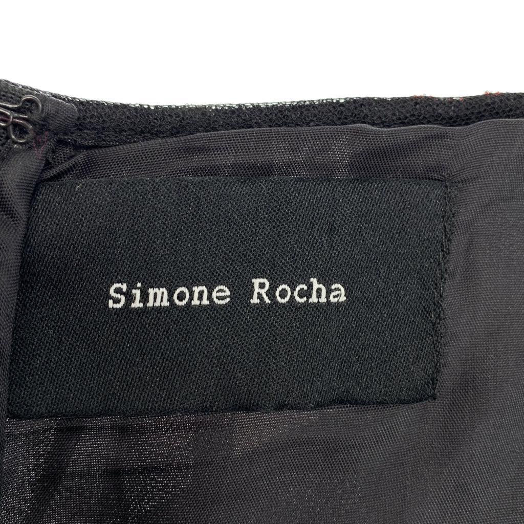 Simone Rocha | 刺繡不對稱薄紗半身裙 / 有襯裡 | 4碼 | 女裝
