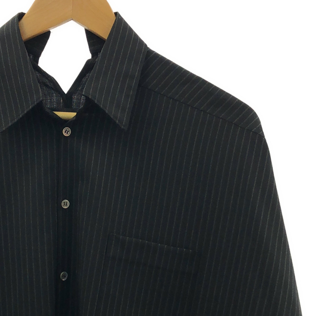 JUNYA WATANABE / 준야와타나베 | 2022SS | 울 스트라이프 오버 사이즈 셔츠 | XS | 여성