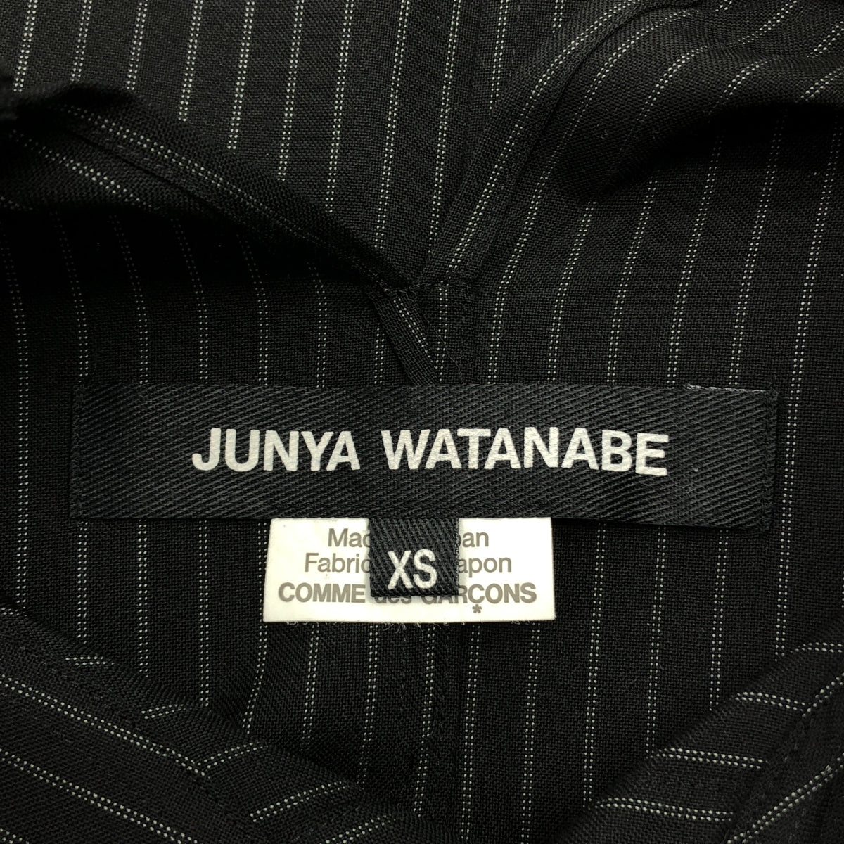 JUNYA WATANABE / 준야와타나베 | 2022SS | 울 스트라이프 오버 사이즈 셔츠 | XS | 여성