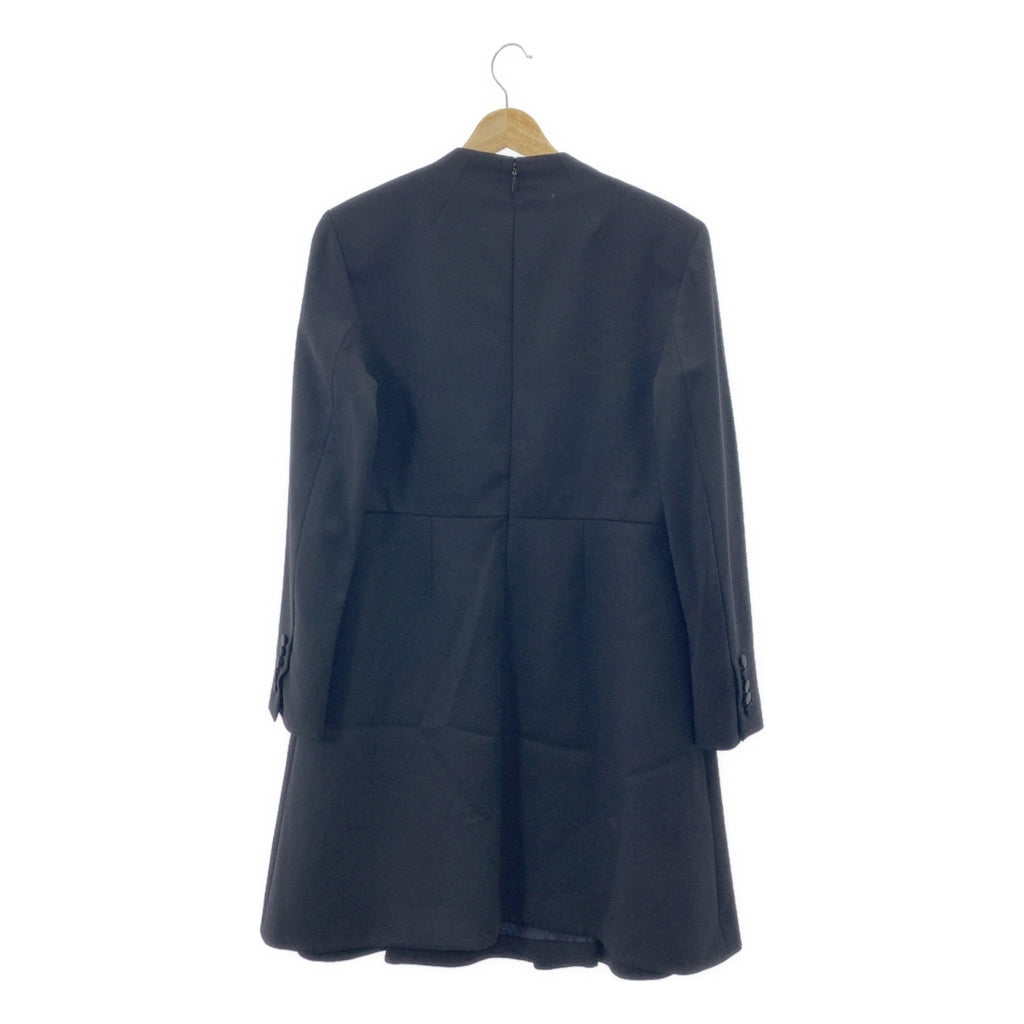 SAINT LAURENT PARIS / サンローランパリ | ウール バックジップ ドレス ワンピース | 44 |