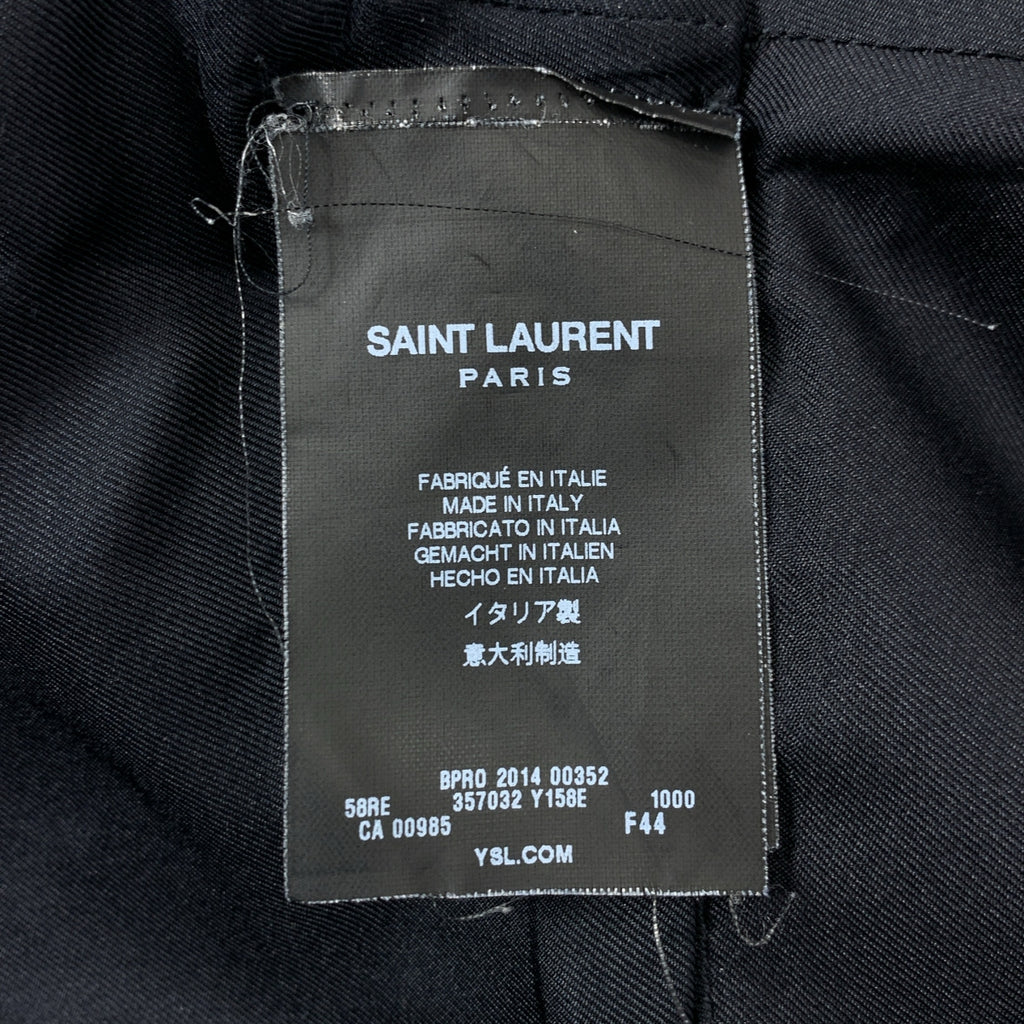 SAINT LAURENT PARIS / サンローランパリ | ウール バックジップ ドレス ワンピース | 44 |