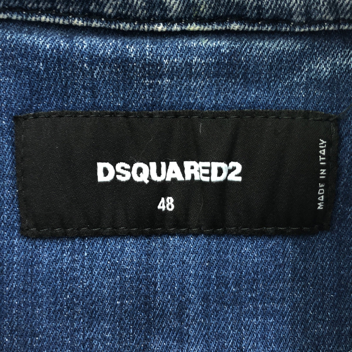 DSQUARED2 / ディースクエアード | SPLATTER DENIM JACKET ペンキ加工 デニムジャケット | 48 | インディゴ | メンズ
