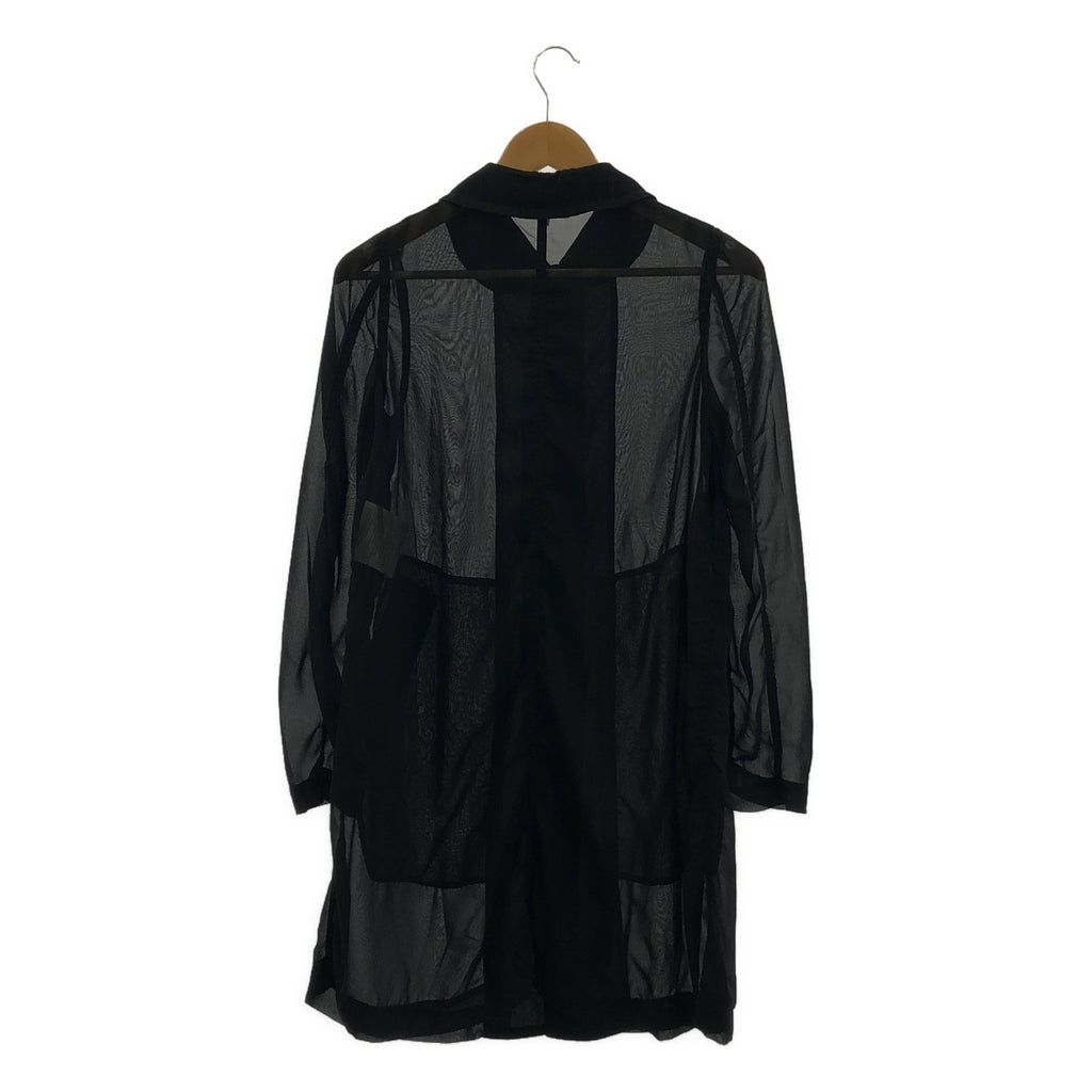 COMME des GARCONS | 2011春夏 | 聚酯雪紡透視圓領外套 | XS碼 |