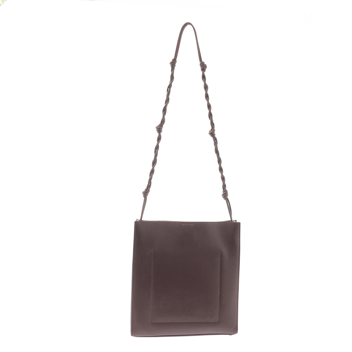 JIL SANDER | Tangle 中型皮革方形單肩包 | 棕色 | 女款