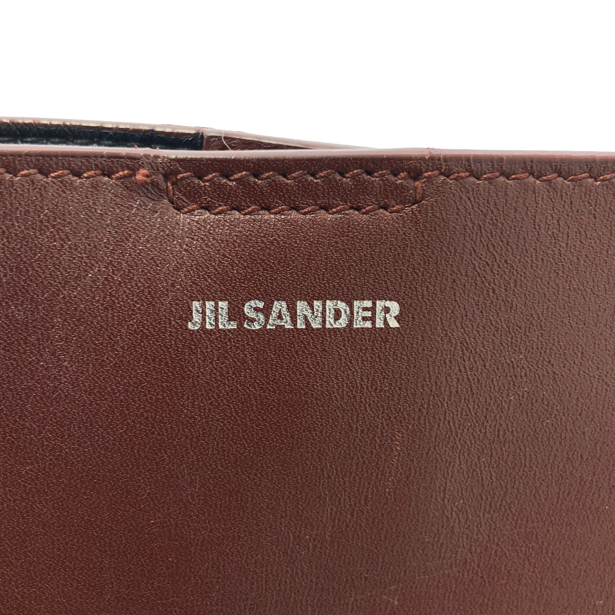 JIL SANDER / 질산더 | Tangle 미디엄 가죽 스퀘어 숄더백 | 브라운 | 여성