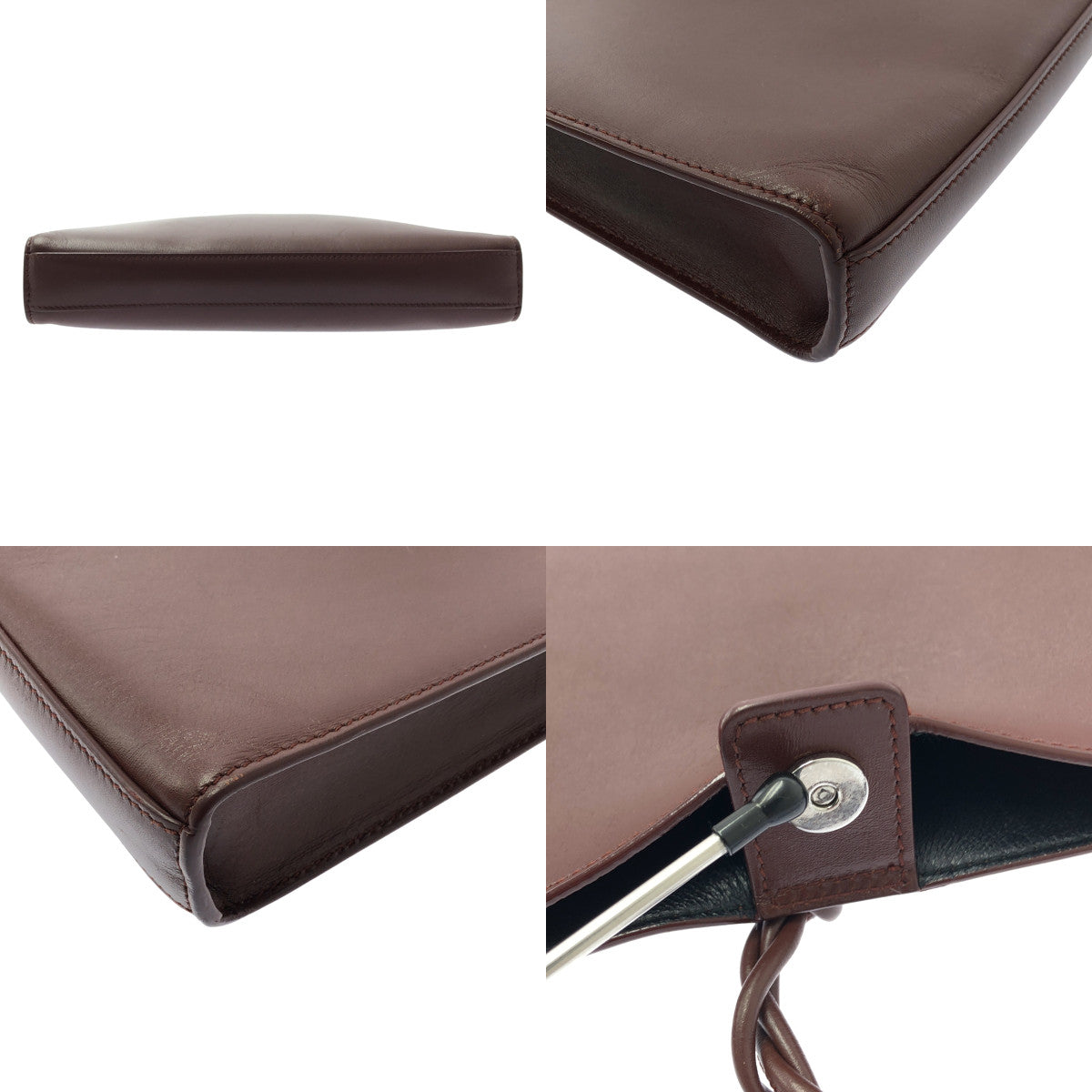 JIL SANDER / 질산더 | Tangle 미디엄 가죽 스퀘어 숄더백 | 브라운 | 여성