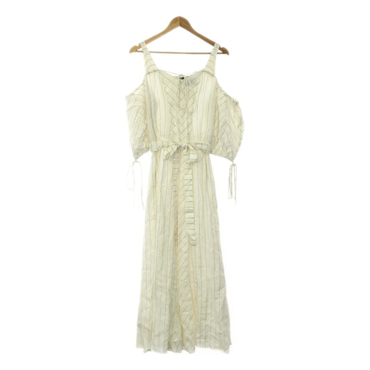 LOEWE | Linen off-shoulder dress | XS | White | Women's