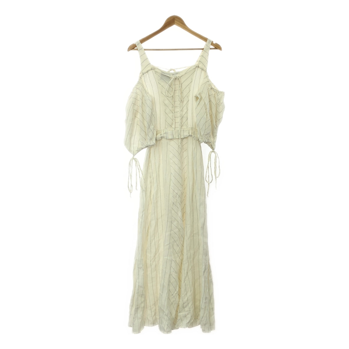 LOEWE | Linen off-shoulder dress | XS | Women's