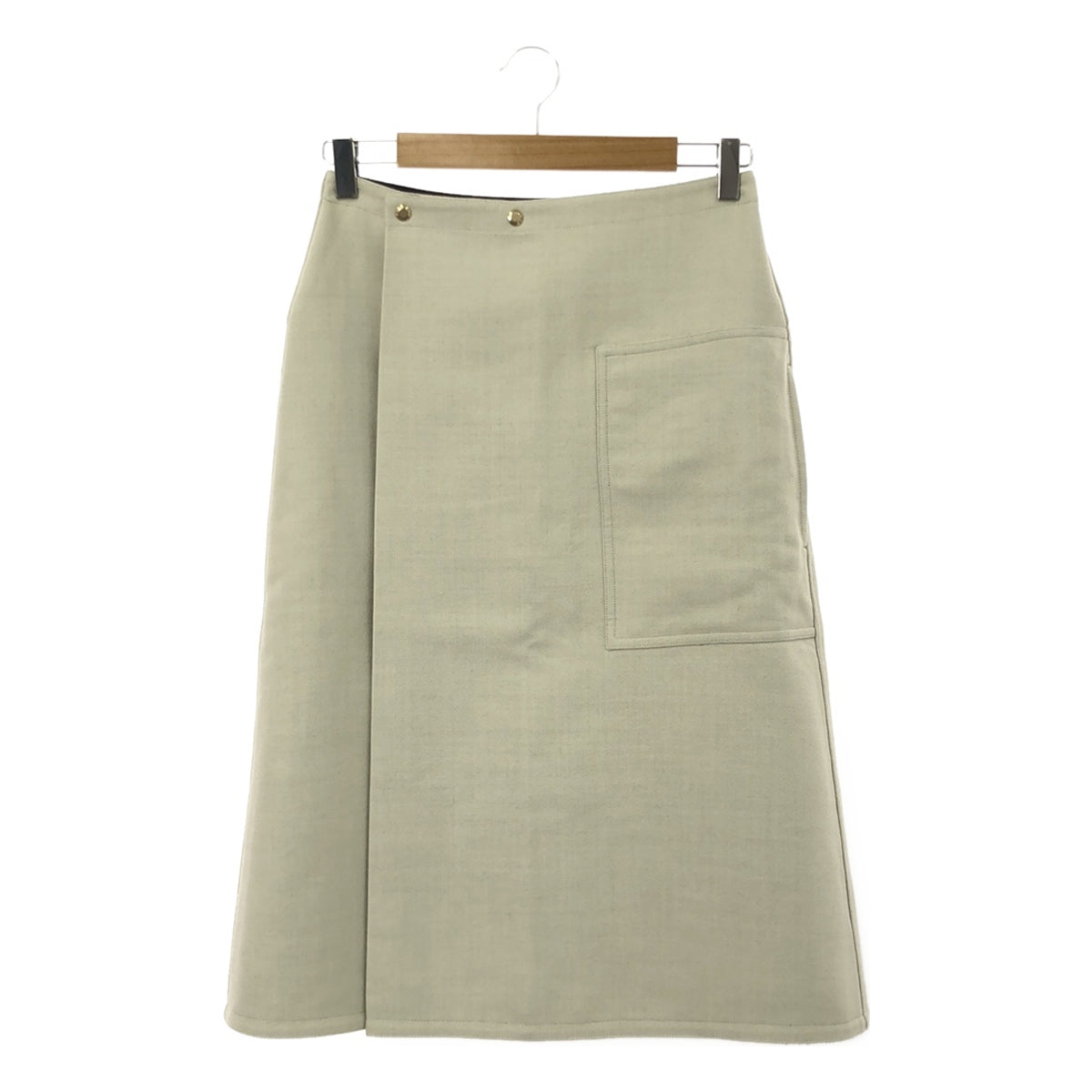 抽屜 |羊毛絲綢雙面裹身裙 |尺寸 36 |黑色/灰色 |女性的