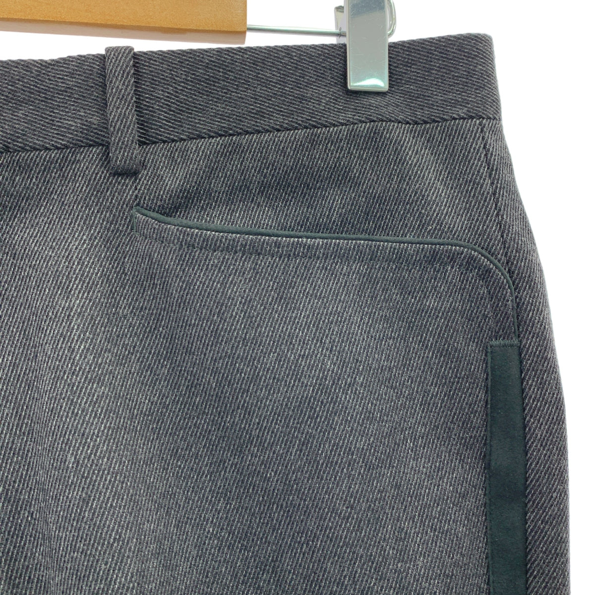 BERNARD ZINS / ベルナールザンス | × BEAMS F / ビームスエフ別注 FLORE ャバルリーツイル ノープリーツ スラックス パンツ | 42 | メンズ