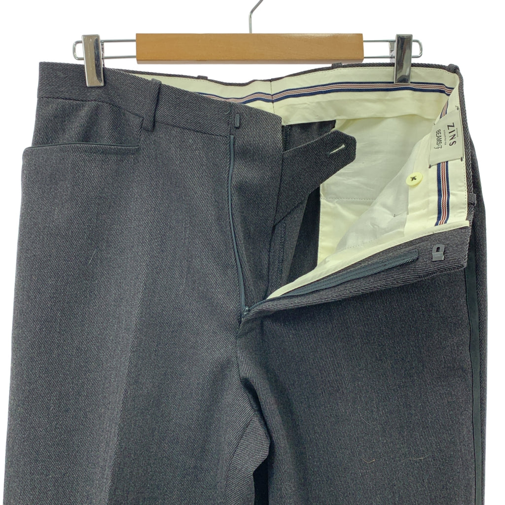 BERNARD ZINS / ベルナールザンス | × BEAMS F / ビームスエフ別注 FLORE ャバルリーツイル ノープリーツ スラックス パンツ | 42 | メンズ