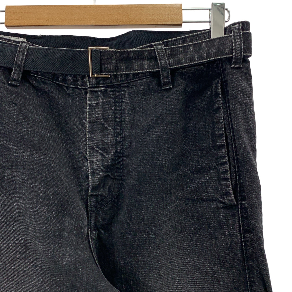 薩卡伊 |拉鍊開衩束帶機車牛仔褲 | SHOPBOP 1 |