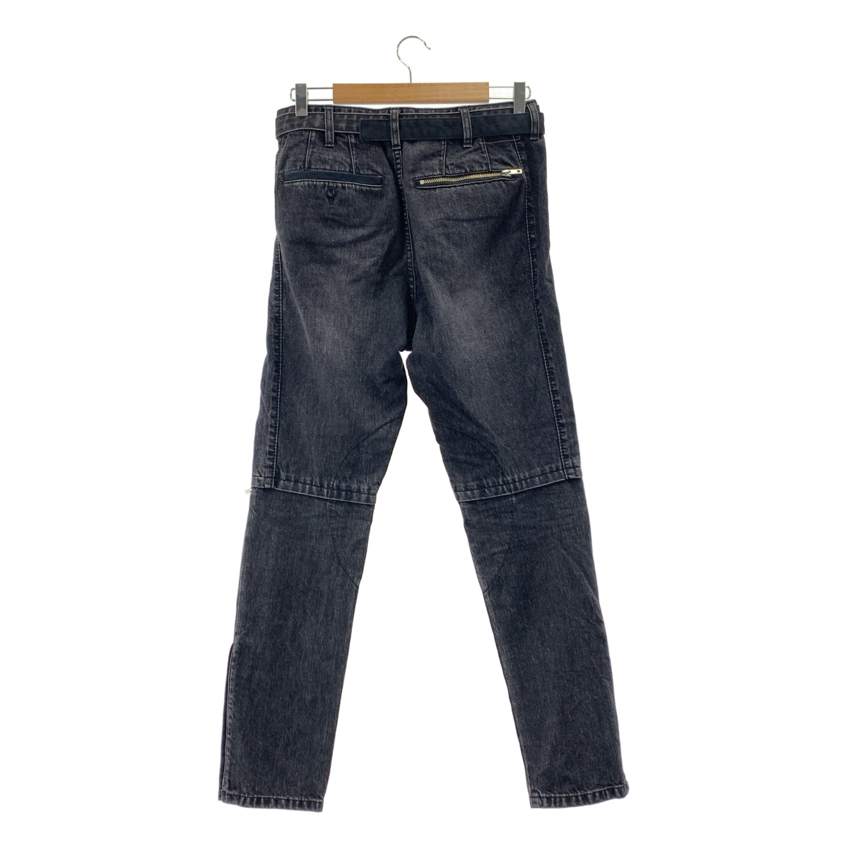 薩卡伊 |拉鍊開衩束帶機車牛仔褲 | SHOPBOP 1 |