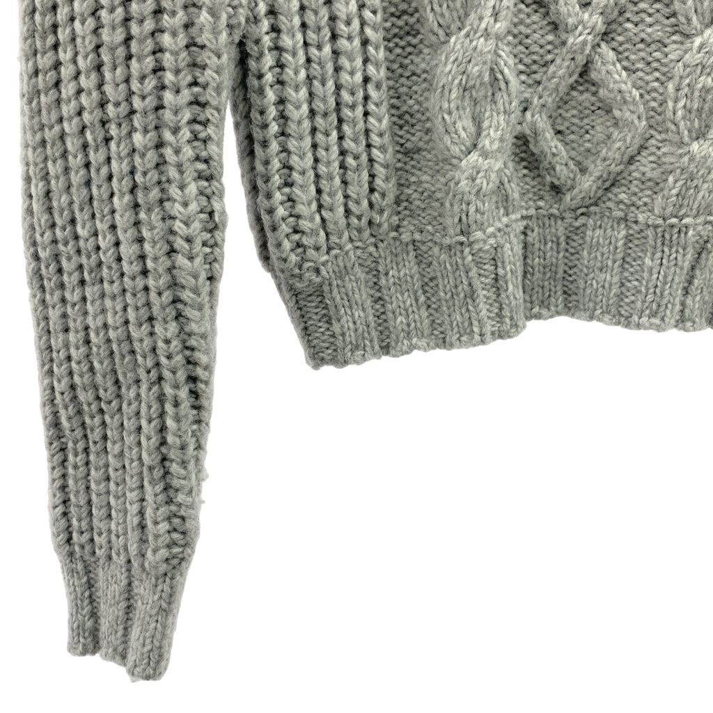 SEVEN TEN by MIHO KAWAHITO | 2024 秋冬系列 | 鉤針花朵麻花針織衫 | S 碼 |