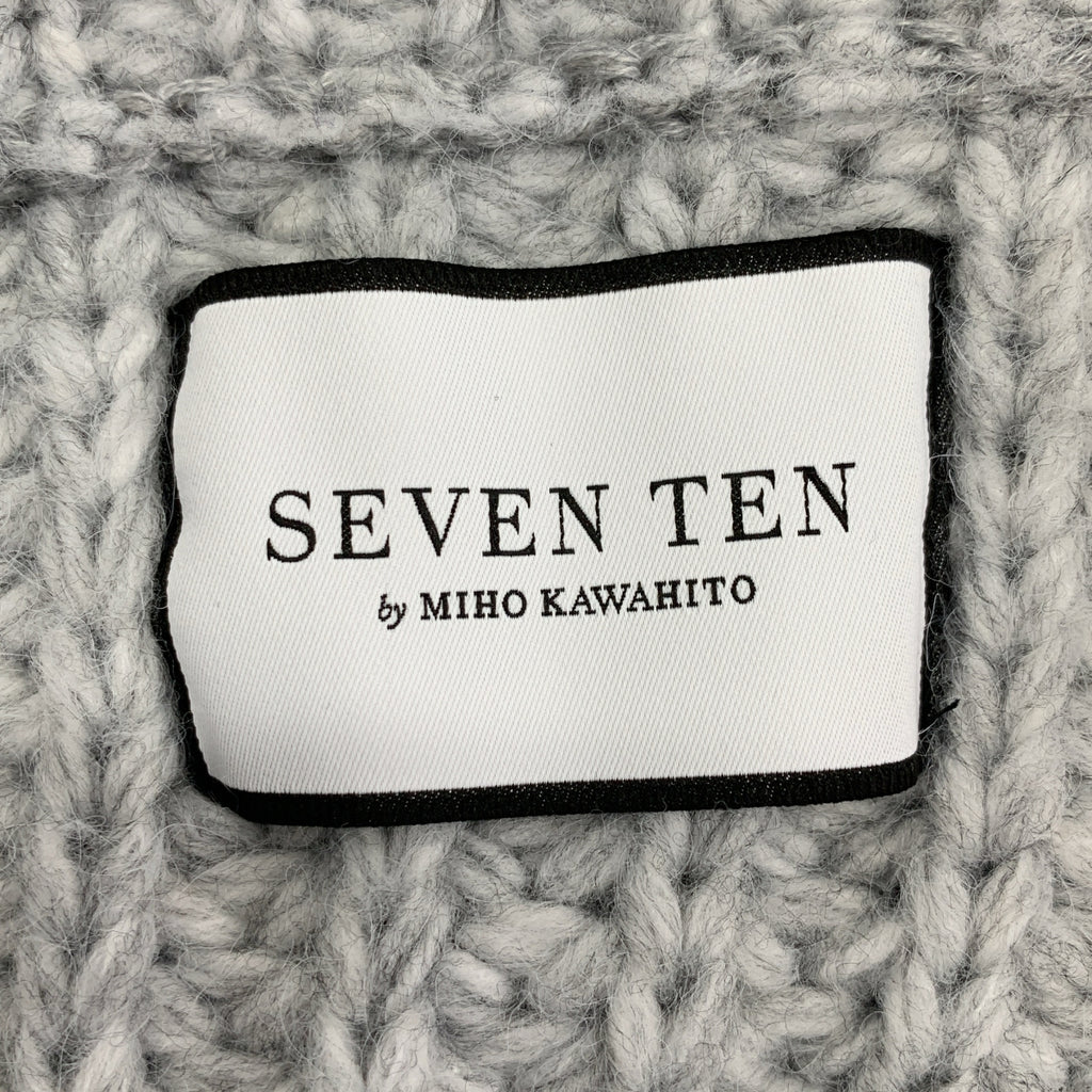 SEVEN TEN by MIHO KAWAHITO | 2024 秋冬系列 | 鉤針花朵麻花針織衫 | S 碼 |