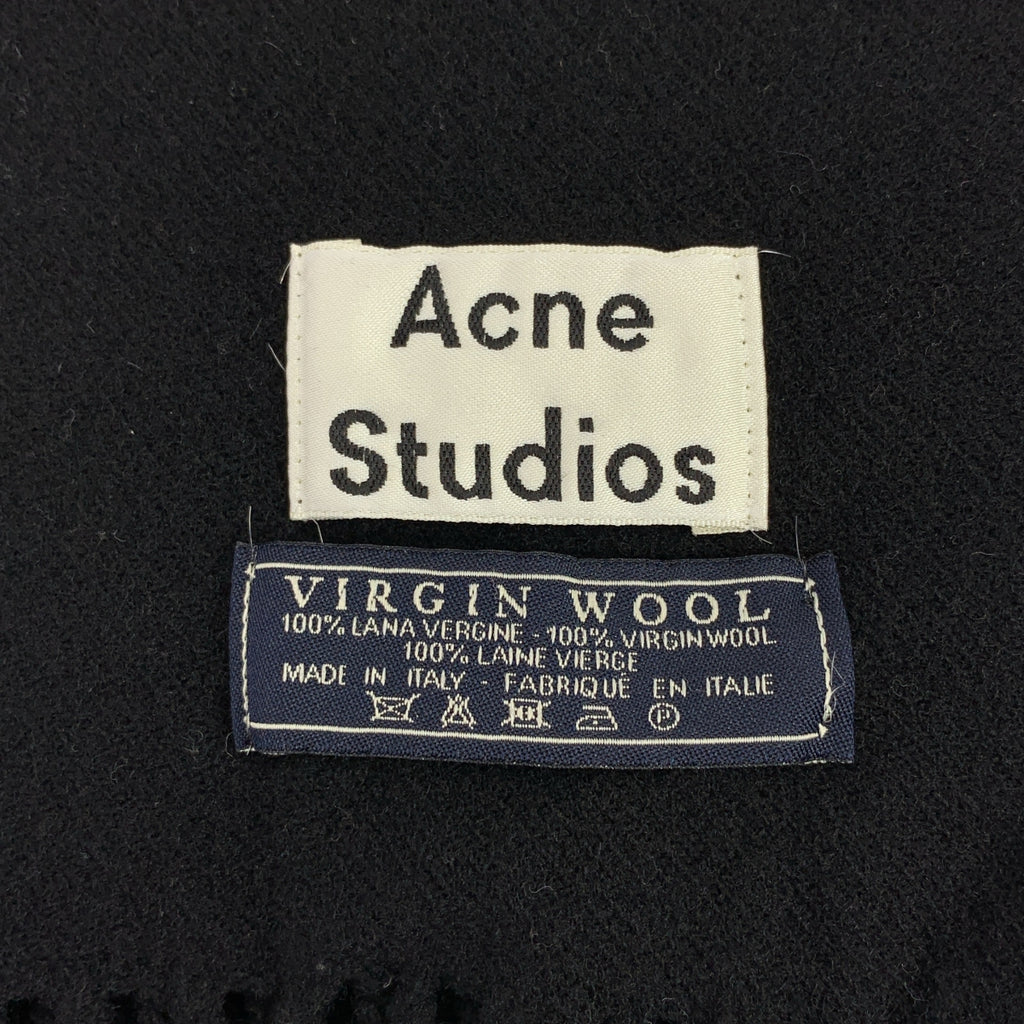 Acne Studios / アクネストゥディオズ | VIRGIN WOOL / ウール フリンジ 大判 ストール マフラー / ユニセックス |