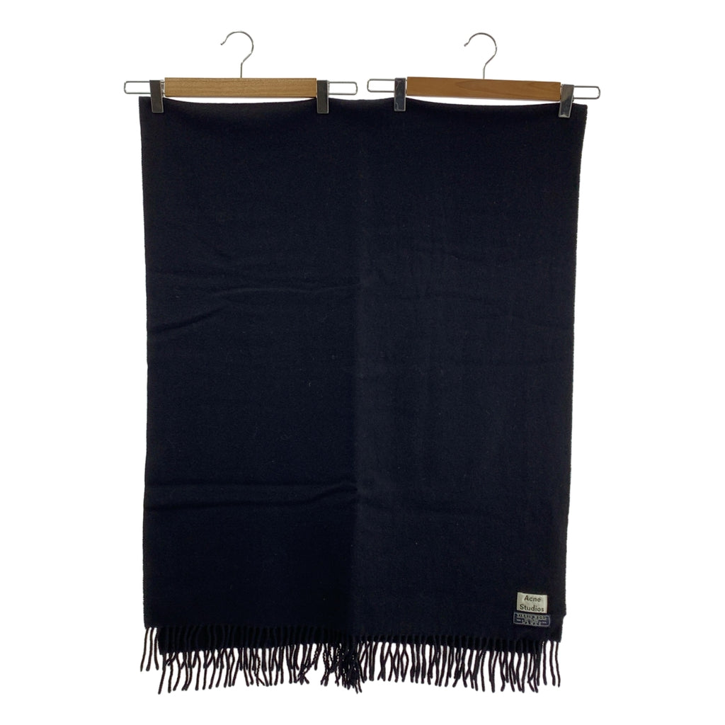 Acne Studios / アクネストゥディオズ | VIRGIN WOOL / ウール フリンジ 大判 ストール マフラー / ユニセックス |