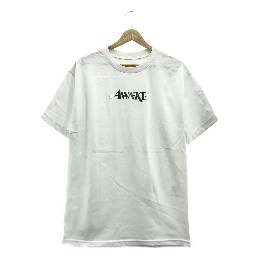 [狀況良好] AWAKE NY |金屬箔標誌 T 卹 | M |白色 |男士
