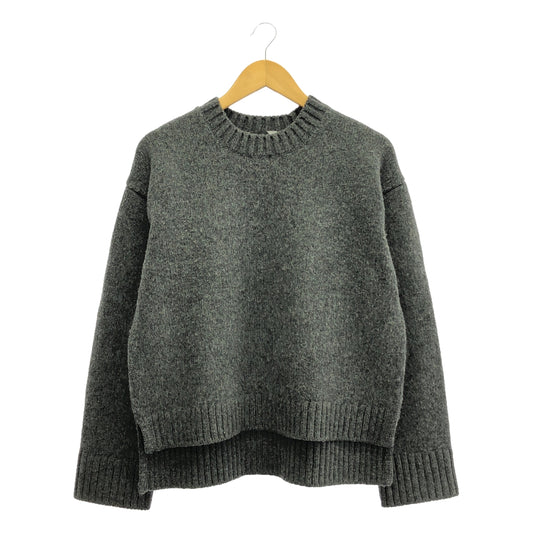 ATON | Wool crew neck knit | 2 | Women's