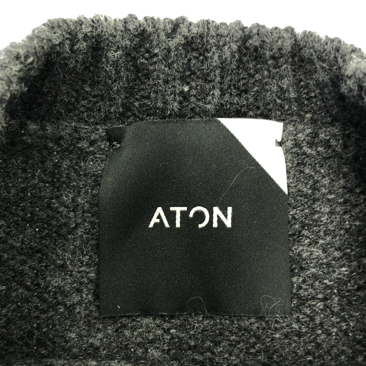 ATON / エイトン | ウール クルーネック ニット | 2 | グレー | レディース